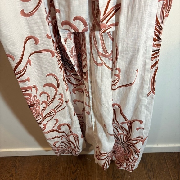 KIMONO O/S Open Front Classic Sleeves Two Toned Floral Design No tags Unlined - Picture 3 of 6